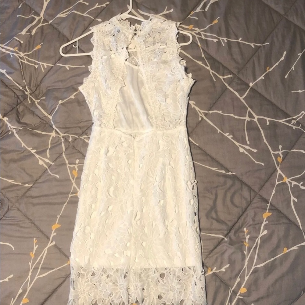 White Lace Dress - Picture 4 of 5